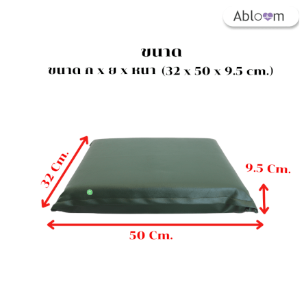 หมอนนอน ใยมะพร้าว หุ้มหนังเทียม ABLOOM 0080037001010_2